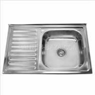 Мойка накладная 60х80  правая чаша Sinklight
